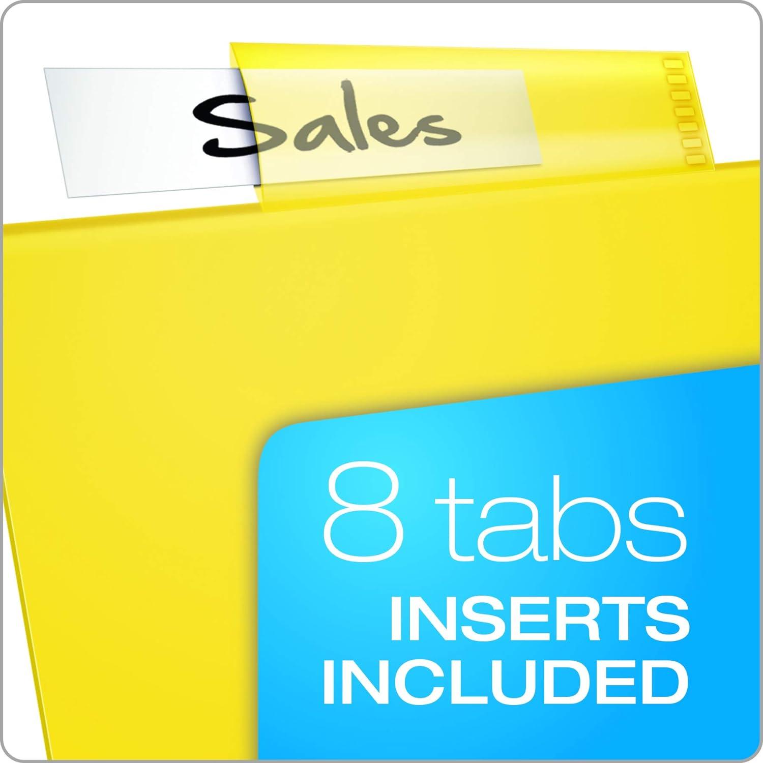 imageOxford Expanding Plastic Binder Dividers Divider for 3 Ring Binder Flexible Front Expanding Pockets 8 Tab Insertable Multicolor Tabs Letter Size 3 Sets 896058 Tab