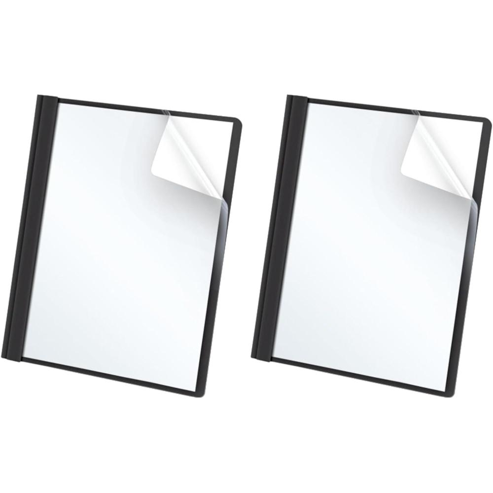 imageOxford Clear Front Report Covers Black Letter Size 25 per box 55806EEBlack