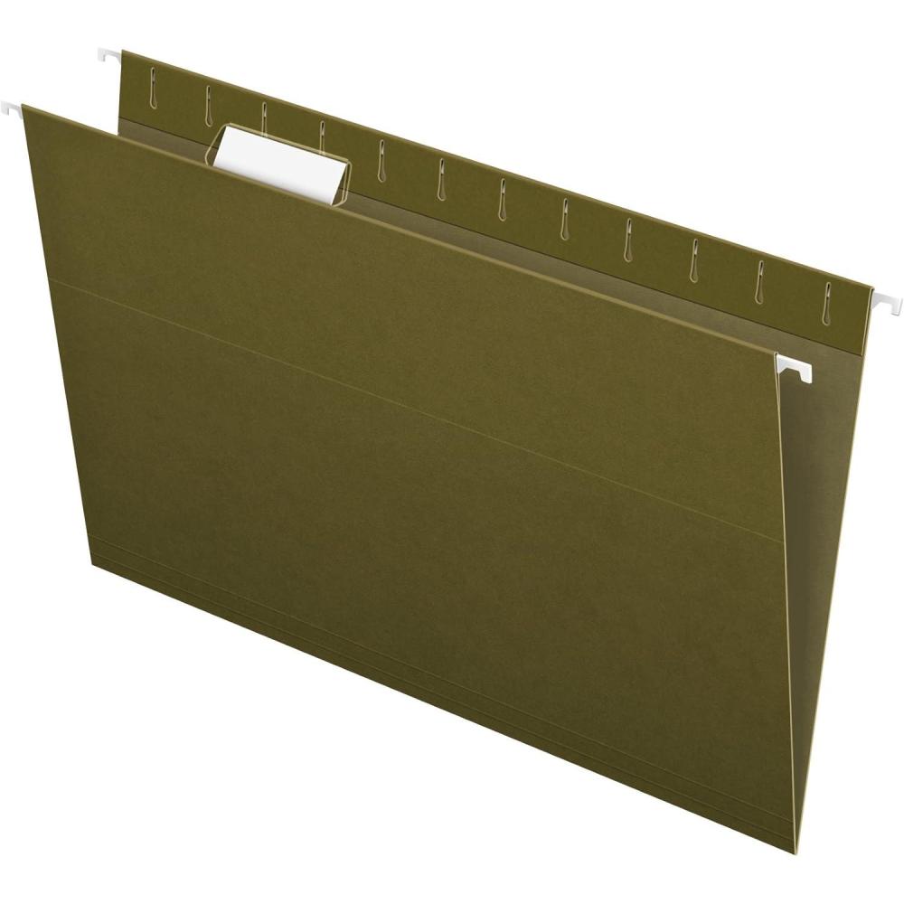 imagePendaflex Recycled Hanging Folders Legal Size Standard Green 15 Cut 25BX 81622