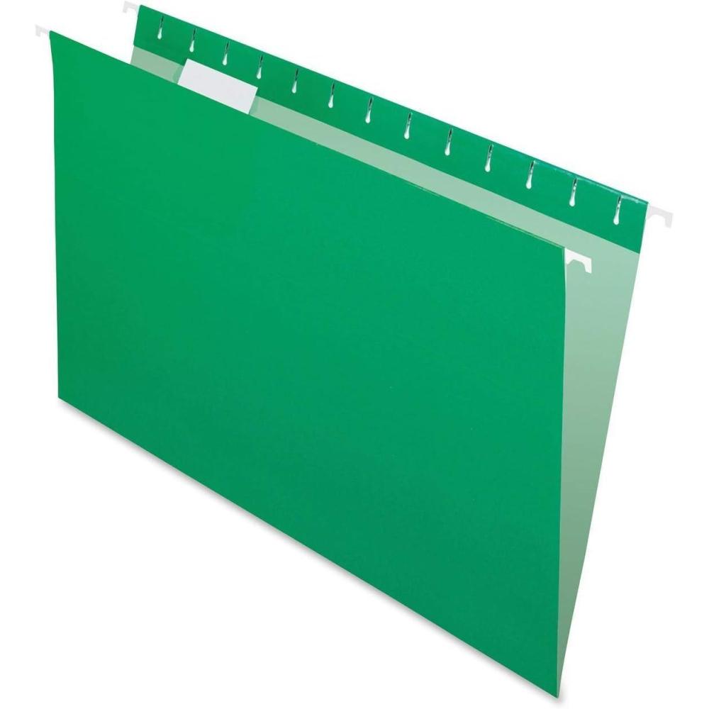 imagePendaflex Recycled Hanging Folders Letter Size Aqua 15 Cut 25BX 81616Bright Green