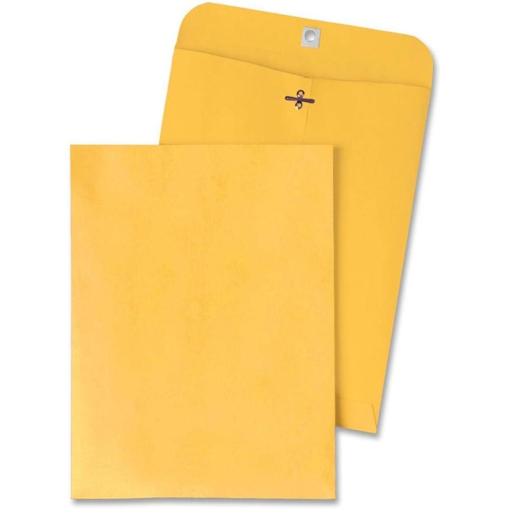 imageQuality Park 6 x 9 Clasp Envelopes Clasp and Gummed Closures for Storing or Mailing 28 lb Kraft Paper 100 per Box QUA378555 x 115 Inches