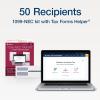 Adams 2024 1099 NEC Tax Forms Kit for 50 Recipients, 3-Part 1099 Forms, 6 1096 Forms, Self Seal Envelopes, Access to Adams Tax Forms Helper (1009315)