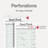 Adams Guest Check Pads, Single Part, Perforated, White, 3-2/5″ x 6-3/4 “, 50 Sheets/Pad, 5 Pads/Pack (525SWMT)(3-2/5 x 6-3/4 Inches)