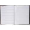 Adams Log Book, 8.13 x 10.38 Inches, Black Covers with Maroon Spine, 150 Pages (ARB810L15)