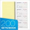 Adams Money and Rent Receipt Book, 2-Part Carbonless, 5-1/4 x 11, Spiral Bound, 200 Sets per Book, 4 Receipts per Page (SC1152)(Smaller pack)
