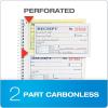 Adams Money and Rent Receipt Book, 2-Part Carbonless, 5-1/4 x 11, Spiral Bound, 200 Sets per Book, 4 Receipts per Page (SC1152)(Smaller pack)