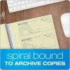 Adams Money and Rent Receipt Book, 2-Part Carbonless, 7-5/8″ x 11″, Spiral Bound, 200 Sets per Book, 4 Receipts per Page (SC1182), White/Canary(Book)