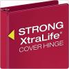 Cardinal 3 Ring Binders, Binders for School and Office, Durable 2 Inch Binder with Round Rings, Holds 475 Sheets, ClearVue Covers, Non-Stick, PVC-Free, Assorted Colors, 4 Pack (29310)