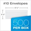Columbian #10 Security Envelopes, 500/Box, No Window, 4-1/8 x 9-1/2 Inches, Release & Seal Self Seal, White (COLO151)(500 Count)