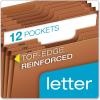 Globe-Weis PFXR217MHD /Pendaflex Heavy-Duty Expanding File, Open Top, 12 Pockets, Monthly Index, Letter Size, Brown (R217MHD)(Letter)