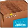 Globe-Weis PFXR217MHD /Pendaflex Heavy-Duty Expanding File, Open Top, 12 Pockets, Monthly Index, Letter Size, Brown (R217MHD)(Letter)