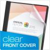 Oxford Clear Front Report Covers, Black, Letter Size, 25 per box (55806EE)(Black)