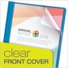 Oxford Clear Front Report Covers, Black, Letter Size, 25 per box (55806EE)(Light Blue)