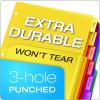 Oxford Expanding Plastic Binder Dividers, Divider for 3 Ring Binder, Flexible Front Expanding Pockets, 8 Tab, Insertable Multicolor Tabs, Letter Size, 3 Sets (89605)(8 Tab)