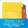 Oxford Expanding Plastic Binder Dividers, Divider for 3 Ring Binder, Flexible Front Expanding Pockets, 8 Tab, Insertable Multicolor Tabs, Letter Size, 3 Sets (89605)(5 Tab)