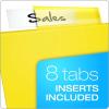 Oxford Expanding Plastic Binder Dividers, Divider for 3 Ring Binder, Flexible Front Expanding Pockets, 8 Tab, Insertable Multicolor Tabs, Letter Size, 3 Sets (89605)(8 Tab)