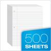 Oxford Filler Paper, 8 x 10-1/2 Inch Wide Ruled Paper, 3 Hole Punch, Loose Leaf Notebook Paper for 3 Ring Binders, 500 sheets (62330), white(Pack of 500)