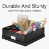 Oxford Keepsake Box, Protective Storage Box, Home and Office Organizer, Photo Storage Box, Souvenir Organizer, Large, 16″ x 12″ x 4 1/4″ (41787)(12″ x 12″ x 4 1/4″)