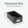 Oxford Keepsake Box, Protective Storage Box, Home and Office Organizer, Photo Storage Box, Souvenir Organizer, Large, 16″ x 12″ x 4 1/4″ (41787)(6″ x 12″ x 4 1/4″)