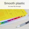 Oxford Plastic Monthly Dividers for 3 Ring Binders, 12 Multicolor Preprinted Tabs, Jan-Dec, Letter Size, 2 Pack (89608)
