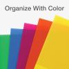 Oxford Poly Binder Dividers, Double Pocket, 3 Hole Punch Organizers, Pastel Colors, 5 Untabbed Non-Stick Organizers, Pack of 3 Index Dividers (59801)(Bright)