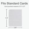 Oxford Poly Trading Card Sheets, Clear Double-Sided Card Sheets, Trading Card Sleeves, Card Sleeves for Binders, 100 PK, 2.5″ x 3.5″ Pockets (78780)