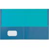 Oxford Twin-Pocket Folders, Textured Paper, Letter Size, Royal Blue, Holds 100 Sheets, Box of 25 (57512EE)(Assorted Colors)
