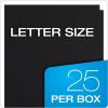 Oxford Twin-Pocket Folders, Textured Paper, Letter Size, Royal Blue, Holds 100 Sheets, Box of 25 (57512EE)(Black)