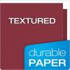 Oxford Twin-Pocket Folders, Textured Paper, Letter Size, Royal Blue, Holds 100 Sheets, Box of 25 (57512EE)(Burgundy)