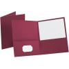 Oxford Twin-Pocket Folders, Textured Paper, Letter Size, Royal Blue, Holds 100 Sheets, Box of 25 (57512EE)(Burgundy)