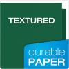 Oxford Twin-Pocket Folders, Textured Paper, Letter Size, Royal Blue, Holds 100 Sheets, Box of 25 (57512EE)(Hunter Green)