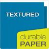 Oxford Twin-Pocket Folders, Textured Paper, Letter Size, Royal Blue, Holds 100 Sheets, Box of 25 (57512EE)(Light Blue)