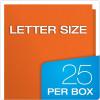 Oxford Twin-Pocket Folders, Textured Paper, Letter Size, Royal Blue, Holds 100 Sheets, Box of 25 (57512EE)(Orange)