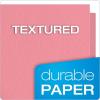 Oxford Twin-Pocket Folders, Textured Paper, Letter Size, Royal Blue, Holds 100 Sheets, Box of 25 (57512EE)(Pink)