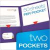 Oxford Twin-Pocket Folders, Textured Paper, Letter Size, Royal Blue, Holds 100 Sheets, Box of 25 (57512EE)(Purple)