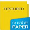 Oxford Twin-Pocket Folders, Textured Paper, Letter Size, Royal Blue, Holds 100 Sheets, Box of 25 (57512EE)(Yellow)