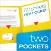 Oxford Twin-Pocket Folders, Textured Paper, Letter Size, Royal Blue, Holds 100 Sheets, Box of 25 (57512EE)(Yellow)