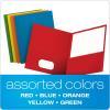 Oxford Two-Pocket Folders, Assorted Colors, Letter Size, 25 per box (57513)(50)
