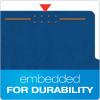 Pendaflex® Classification Folders, 2 Dividers, 2″ Fasteners, Letter, Dark Blue, 10/Box (24132P)(Specialty)
