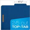 Pendaflex® Classification Folders, 2 Dividers, 2″ Fasteners, Letter, Dark Blue, 10/Box (24132P)(Specialty)