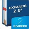 Pendaflex® Classification Folders, 2 Dividers, 2″ Fasteners, Letter, Dark Blue, 10/Box (24132P)(Specialty)