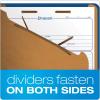 Pendaflex® Classification Folders, 2 Dividers, 2″ Fasteners, Letter, Dark Blue, 10/Box (24132P)(Specialty)