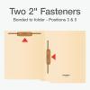 Pendaflex End Tab Fastener File Folder, Manila Folders with Two 2″ Bonded Prong Fasteners, Reinforced Straight Cut Tabs, 50 Per Box (44710)(Letter)