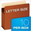 Pendaflex Expanding Accordion File Pockets, Extra Durable, Expands 3.5″, Letter Size, Reinforced with Dupont Tyvek Material, 10/Box (15421), Brown(File Folder)