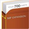 Pendaflex Expanding File Pockets, Letter Size, Redrope, 3.5″ Expansion, Reinforced with DuPont™ Tyvek® Material, Redrope, 25 per Box (1524E-OX)(Letter)