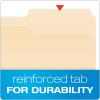 Pendaflex Fastener Folders, 2 Fasteners, Letter Size, Manila, 1/3 Cut Tabs, in Left, Right, Center Positions, 50 Per Box (FM213)(2 Fasteners)