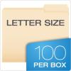 Pendaflex File Folders, Letter Size, 8-1/2″ x 11″, Classic Manila, 1/3-Cut Tabs in Left, Right, Center Positions, 100 Per Box (65213)(2/5 Cut  Right)
