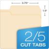 Pendaflex File Folders, Letter Size, 8-1/2″ x 11″, Classic Manila, 1/3-Cut Tabs in Left, Right, Center Positions, 100 Per Box (65213)(2/5 Cut  Right)