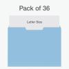 Pendaflex File Folders, Letter Size, Assorted Colors for Home, Office Filing Cabinet, 1/3-Cut Tabs, 36 Per Pack (82088)