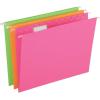 Pendaflex Glow Hanging File Folders, Letter Size, Assorted, Case Pack of 12 (81670)(Letter)